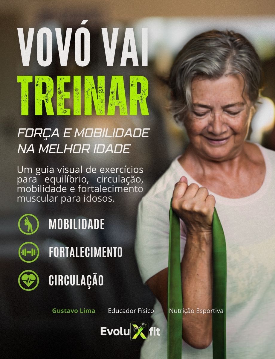 Capa do ebook Longevidade Ativa - Vovó vai treinar