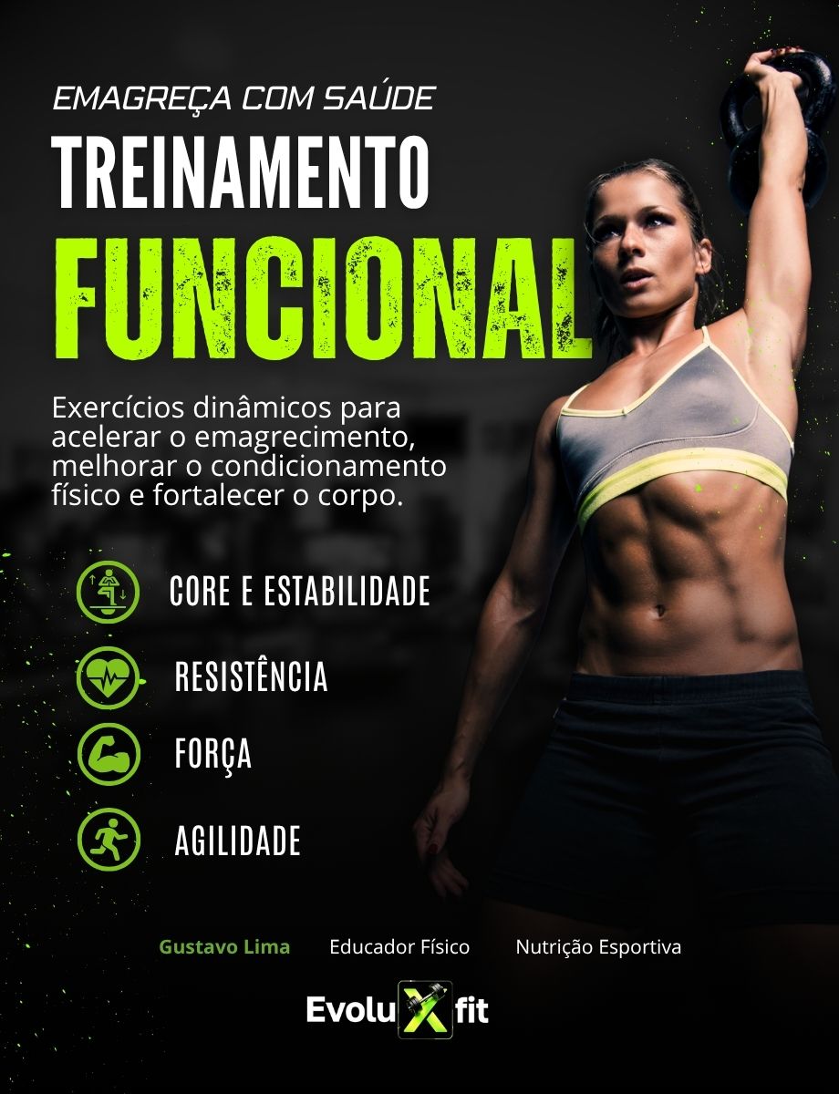 Capa do ebook Emagreça com Saude - Treino Funcional