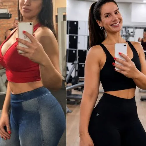 Antes e depois de Viviane